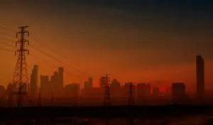 Blackout,In,Spain,And,Portugal,Shows,Dark,Cityscape,With,Electricity